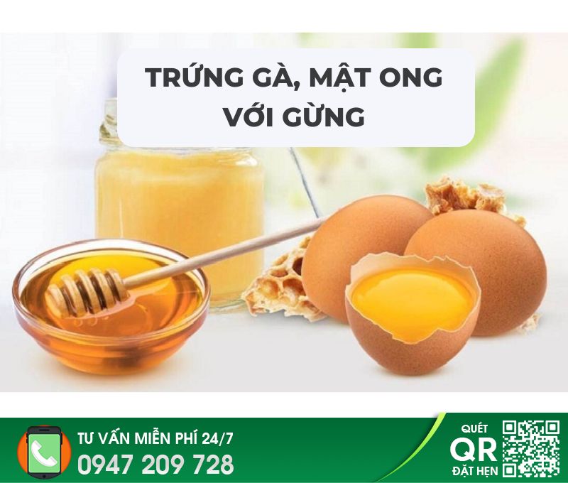 Kết hợp trứng gà, mật ong với gừng để chữa yếu sinh lý