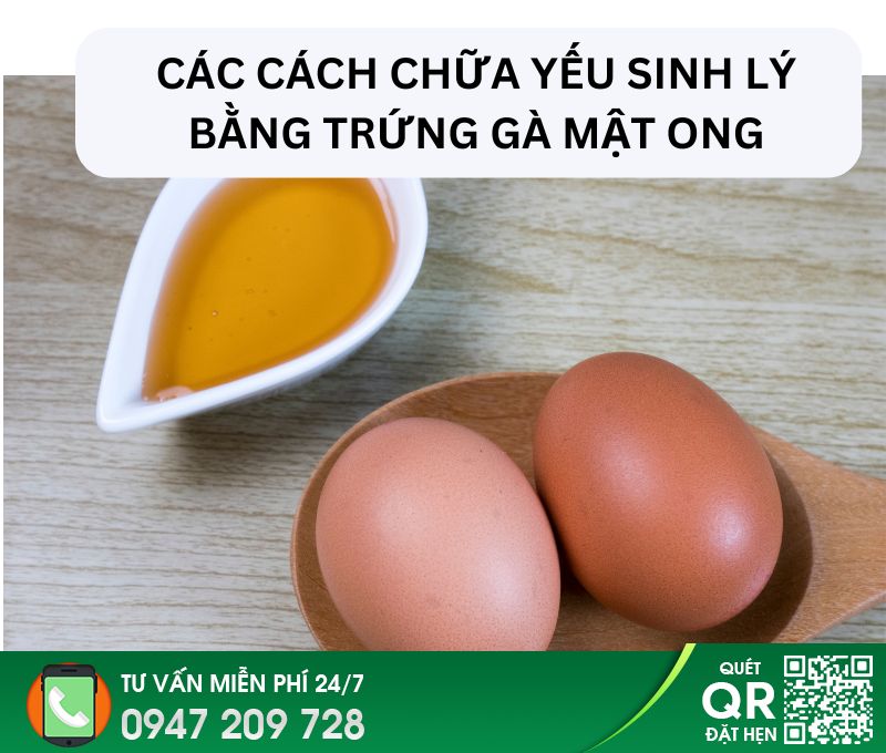 cách chữa yếu sinh lý bằng trứng gà